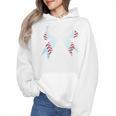 Baseball Bow Baseball Mom Women Baseball Mama Premium Wmen Hoodie