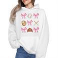 Baseball Coquette Bow Baseball Mama Baseball Mom Premium Wmen Hoodie Baseball Coquette Bow Baseball Mama Baseball Mom Premium Wmen Hoodie