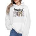 Baseball Mama Coquette Mother's Day Baseball Mom Vintage Wmen Hoodie