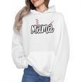 Baseball Mama Scribble Heart Baseball Mom Sports Team Tball Wmen Hoodie