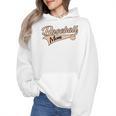 Baseball Mom Best Mama Cute Throwback Classic Wmen Hoodie