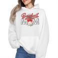 Baseball Mom Coquette Pink Bow Baseball Mama Premium Wmen Hoodie
