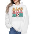 Baseball Mom Groovy Baseball Mom Wmen Hoodie