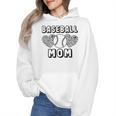 Baseball Mom Leopard Heart Game Day Wmen Hoodie