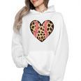 Baseball Mom Leopard Heart Valentine Day Mother Day Wmen Hoodie