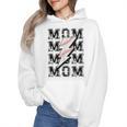 Baseball MOM Lightning Bolt Tshirt Retro Wmen Hoodie