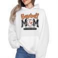 Baseball Mom Orange Varsity Baseball Mama Cute Mother's Day Wmen Hoodie