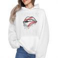 Baseball Mom Pitches Be Crazy Lips Premium Wmen Hoodie