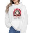 Baseball Mom Rainbow Boho Mommy Premium Wmen Hoodie