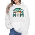 Baseball Mom Rainbow Game Day Wmen Hoodie