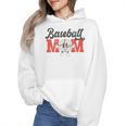 Baseball Mom Retro Distressed Baseball Family Matching Wmen Hoodie