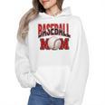 Baseball Mom Sports Red Wmen Hoodie