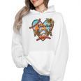 Baseball Mom Valentine Leopard Heart Softball Mother's Day Wmen Hoodie Baseball Mom Valentine Leopard Heart Softball Mother's Day Wmen Hoodie