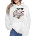 Baseball Moms Cute Take Me To The Ballpark Sports Athletic Wmen Hoodie