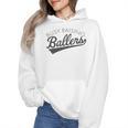 Busy Raising Ballers Baseball Mom & Parent Sports Premium Tri-Blend Wmen Hoodie