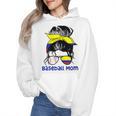 Colombia Baseball Mom Messy Bun Wmen Hoodie