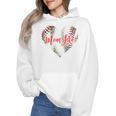 Cute Baseball Mom Heart Mother's Day Sport Mama Mom Life Wmen Hoodie Cute Baseball Mom Heart Mother's Day Sport Mama Mom Life Wmen Hoodie