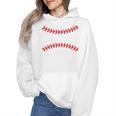 Cute Baseball Mom Laces Little League Women's Mother's Day Wmen Hoodie