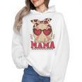 Heart Glasses Baseball Mama Baseball Mom Mother's Day Wmen Hoodie Heart Glasses Baseball Mama Baseball Mom Mother's Day Wmen Hoodie