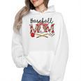 Leopard Baseball Mom Game Day Vibes Mother's Day Wmen Hoodie Leopard Baseball Mom Game Day Vibes Mother's Day Wmen Hoodie