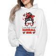 Loud And Proud Baseball Mom Messy Bun Leopard Mother Day Wmen Hoodie Loud And Proud Baseball Mom Messy Bun Leopard Mother Day Wmen Hoodie