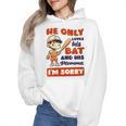 Loves Bat And His Momma Baseball Mom Wmen Hoodie Loves Bat And His Momma Baseball Mom Wmen Hoodie