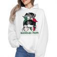 Mexico Baseball Mom Messy Bun Wmen Hoodie Mexico Baseball Mom Messy Bun Wmen Hoodie