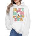 In My Mom Of Ballers Era Groovy Volleyball Baseball Mom Cute Wmen Hoodie In My Mom Of Ballers Era Groovy Volleyball Baseball Mom Cute Wmen Hoodie
