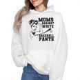 Moms Against White Baseball Pants Funny Baseball Mom Wmen Hoodie Moms Against White Baseball Pants Funny Baseball Mom Wmen Hoodie