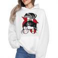 Peruvian Baseball Mom Peru Flag Baseball Girl Wmen Hoodie
