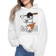 Proud Baseball MOM Sports & Softball Nostalgia Wmen Hoodie
