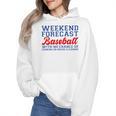 Retro Baseball Mom Mother's Day Weekend Forecast Baseball Wmen Hoodie Retro Baseball Mom Mother's Day Weekend Forecast Baseball Wmen Hoodie