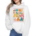 Retro Groovy In My Baseball Mom Era Happy Women Premium Wmen Hoodie Retro Groovy In My Baseball Mom Era Happy Women Premium Wmen Hoodie