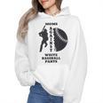 Retro Moms Against Baseball Pants Baseball Mom Wmen Hoodie