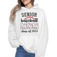 Senior Baseball Mom Class Of 2024 High School College Sports Wmen Hoodie