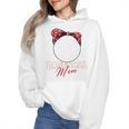 Softball Baseball Mom Floral Tee Mother's Day Premium Wmen Hoodie