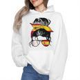 Spanish Baseball Mom Messy Bun Spain Baseball Girl Wmen Hoodie Spanish Baseball Mom Messy Bun Spain Baseball Girl Wmen Hoodie