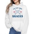Spring 2024 Season Cute Baseball Mom Here For The Snacks Wmen Hoodie Spring 2024 Season Cute Baseball Mom Here For The Snacks Wmen Hoodie