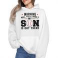 Warning Will Yell Loudly My Son Baseball Mom Wmen Hoodie Warning Will Yell Loudly My Son Baseball Mom Wmen Hoodie