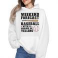 Weekend Forecast Baseball Baseball Mom Wmen Hoodie