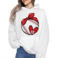 Womens Custom Baseball Mom Number 12 Heart For Mom Mommy Premium Wmen Hoodie