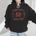 2024 Home Plate Social Club Softball Season Tee Baseball Mom Wmen Hoodie