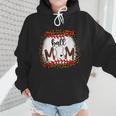 Ball Mom Leopard Ball Mom Baseball Mom Wmen Hoodie
