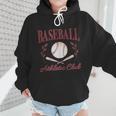 Baseball Athletic Social Club Baseball Mom Trendy Baseball Wmen Hoodie