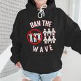 Baseball Ban The Wave Baseball Mom Player Coach Fan Wmen Hoodie