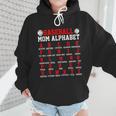 Baseball Mom Alphabet Parent Mama Player Game Sport Fan Wmen Hoodie Baseball Mom Alphabet Parent Mama Player Game Sport Fan Wmen Hoodie