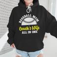 Baseball Mom Coach's Wife All In One Sports Player Coach Wmen Hoodie Baseball Mom Coach's Wife All In One Sports Player Coach Wmen Hoodie