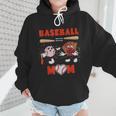 Baseball Mom Heart Baseball Mama Mother's Day Wmen Hoodie Baseball Mom Heart Baseball Mama Mother's Day Wmen Hoodie