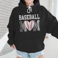 Baseball Mom Heart Sports Mom Wmen Hoodie Baseball Mom Heart Sports Mom Wmen Hoodie