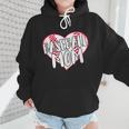 Baseball Mom Heart Wmen Hoodie Baseball Mom Heart Wmen Hoodie